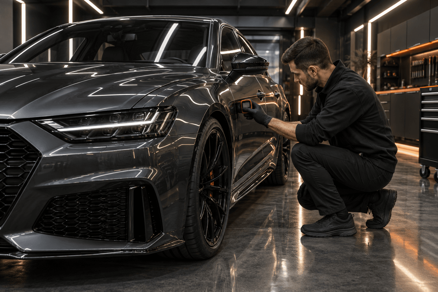 Каждый автомобиль проходит финальный световой осмотр